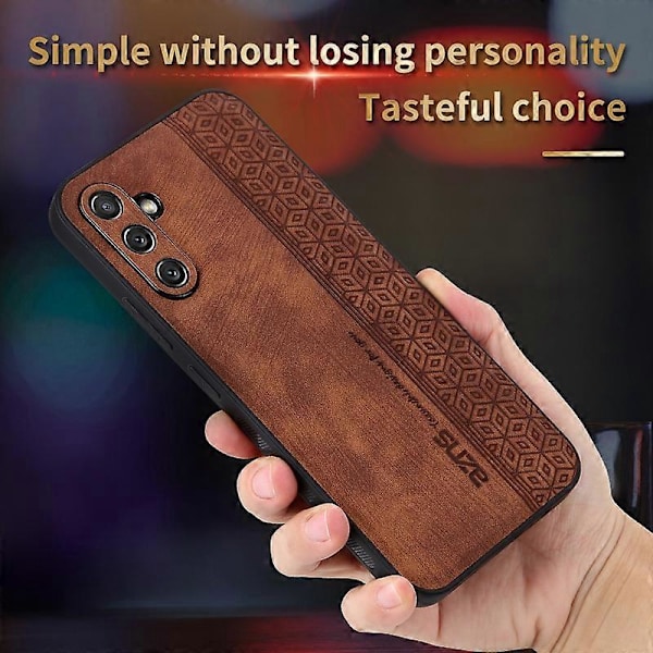 AZNS Skal för Samsung Galaxy A54 5G med präglat mönster PU Läderbelagd TPU Baksida Multicolor Style C