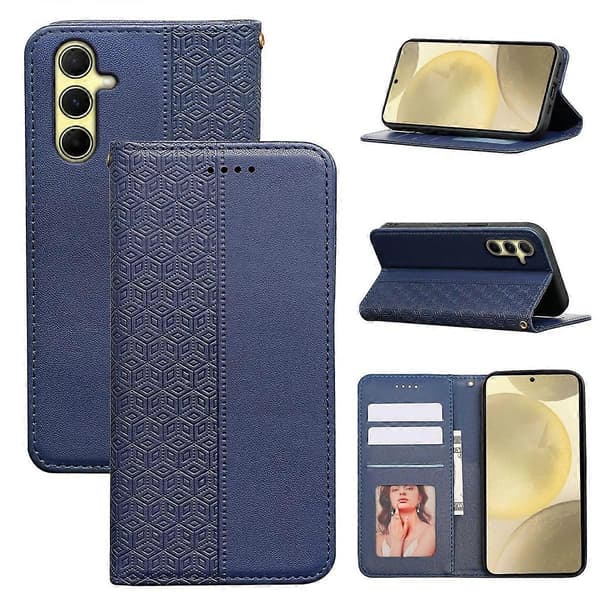 For Galaxy S24 Telefondeksel Multicolor Blue