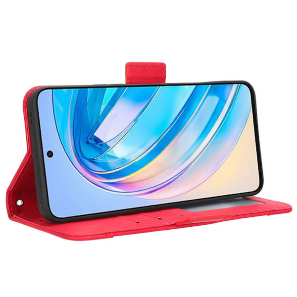 For Honor X8a 4G Lompakkokotelo PU-nahkaa, jalustalla ja useilla korttipaikoilla Multicolor Style C