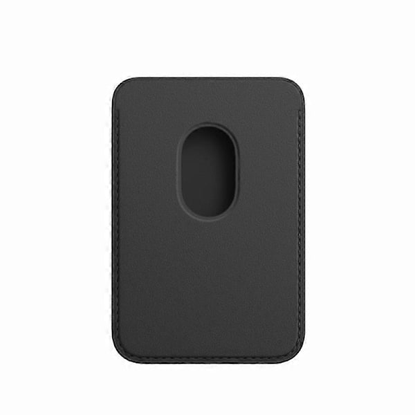 Kvalitetsläder Kompatibel med MagSafe Magnetisk RFID-korthållare Kortfodral för iPhone 12/12
