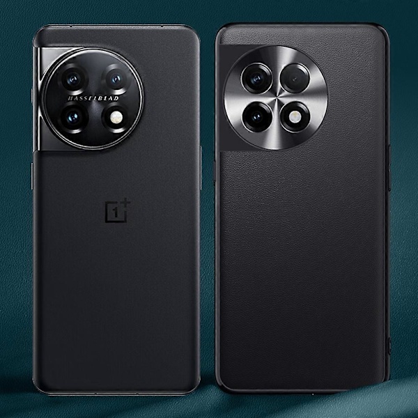 För OnePlus 11 5G PU Läderbelagt TPU+PC Halkfritt Skal Metalllinsdesign Skyddande Mobilskal Multicolor Style A