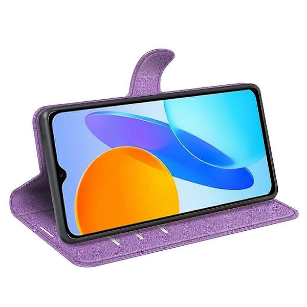 Honor X8 5G Lompakkokotelo PU-nahkaa+TPU Folio Flip Magneettilukolla Multicolor Style H