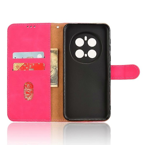 Læderetui til Honor Magic7 Pro 5G, hudvenligt, anti-drop, pung, flip-telefoncover Multicolor Style D