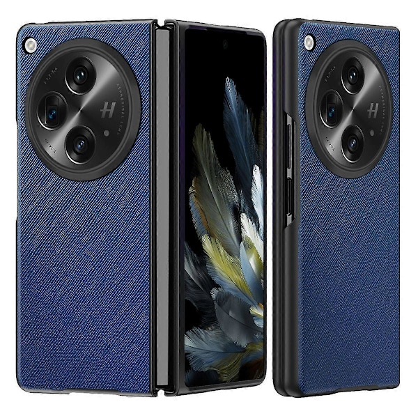 Oppo Find N3 5G/OnePlus Open -kotelo, ristikkäiskuvioitu kumipinnoitettu PU-nahka + PC-älypuhelinkuori Multicolor Style D