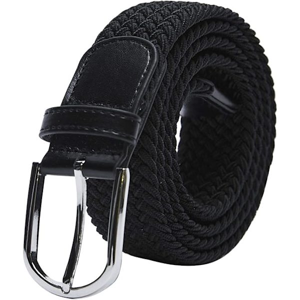 Unisex elastisk flätad elastisk bälte stretch b