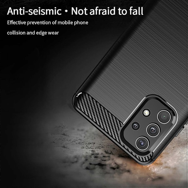 MOFI Kolfiber Borstad TPU Skal för Samsung Galaxy A32 4G (EU Version)