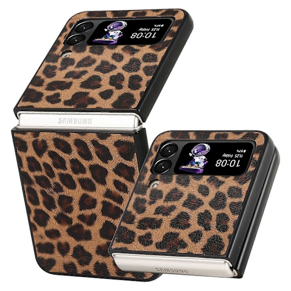 Samsung Galaxy Z Flip4 5G naarmuuntumaton taitettava puhelinkotelo PU-nahkapäällysteinen kova PC-takakansi Multicolor Style D