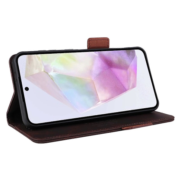 Lommebokdeksel i lær med flip-funksjon og metalldekor til Samsung Galaxy A26 5G Multicolor Style A
