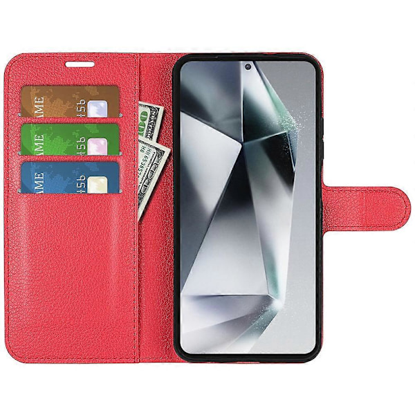 Til Samsung Galaxy S25 Ultra Case Litchi Tekstur Stødsikker Læder Wallet Telefon Cover Multicolor Style D