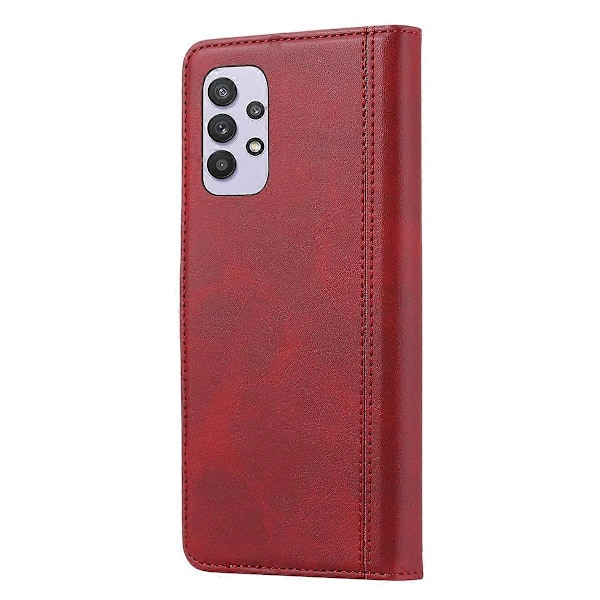 För Samsung Galaxy A33 5G Stötsäkert Kortfodral Affärsstil Plånboksställ Läder Telefonfodral