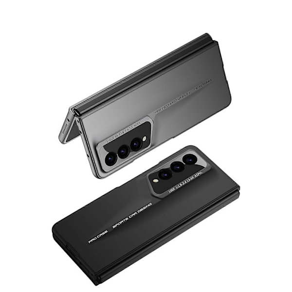 GKK Stöttåligt Skal för Samsung Galaxy Z Fold4 5G med Härdat Glas Film + Hårt PC Telefonskal Multicolor Style C