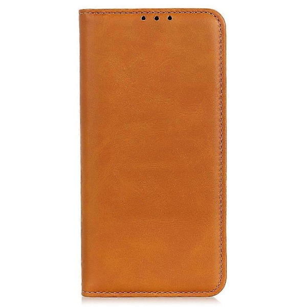Splitlæder Magnetisk Auto-absorberende Wallet Telefon Stand Shell Case til iPhone 13 6.1 tommer Multicolor Style C