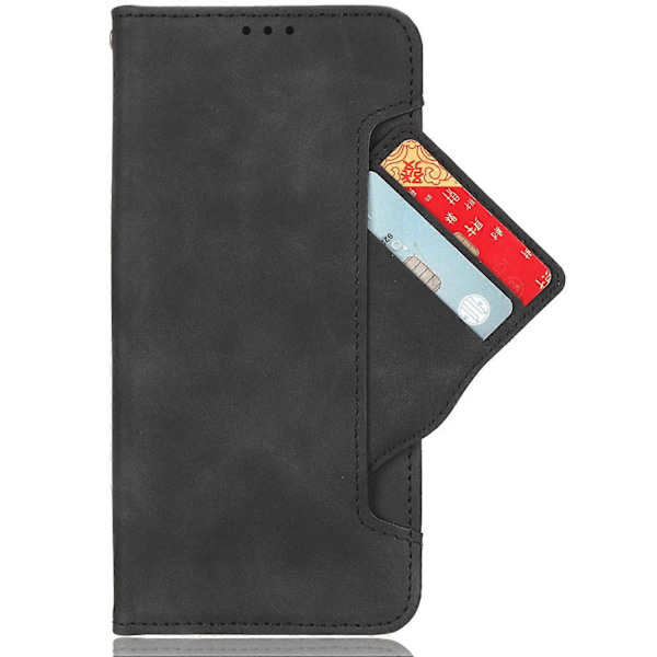 HTC U23 Pro 5G -puhelimelle monipaikkainen korttikotelo PU-nahkainen suojakotelo jalustalla ja lompakolla Multicolor Style C