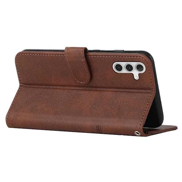 Telefonfodral för Samsung Galaxy A35 5G Plånboksställ Flip PU Läder Telefonskydd Multicolor Brown