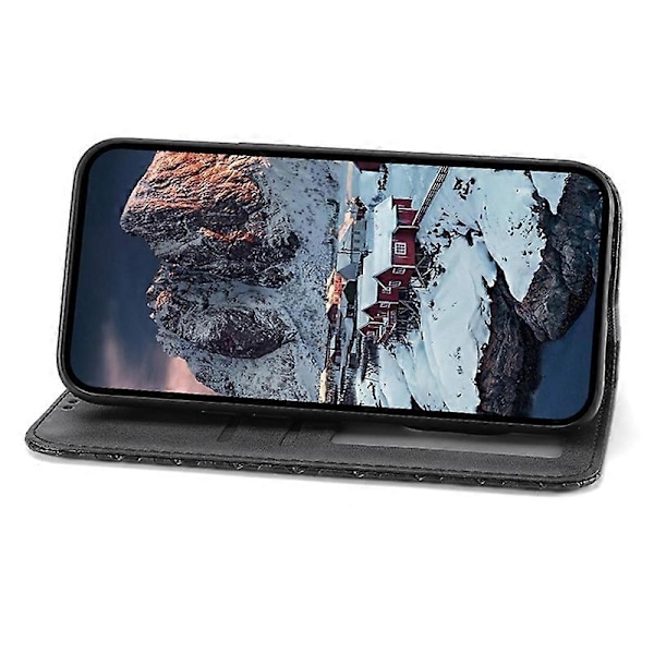 Til Motorola Moto G54 5G Etui Wallet PU Læder Præget Telefon Cover Multicolor Style A
