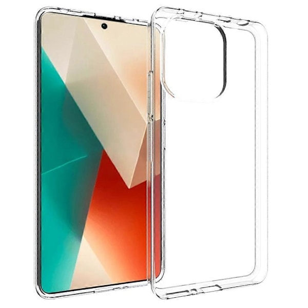 För Xiaomi Redmi Note 13 4G Klar Telefonfodral Vattenmärkesresistent TPU Baksida