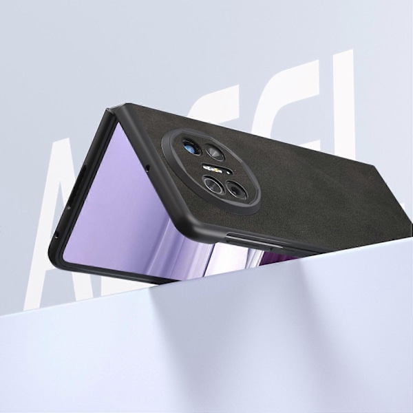 Til Huawei Mate X5 Etui PU Læder+PC Ko Læder Tekstur Beskyttelsescover Multicolor Style B