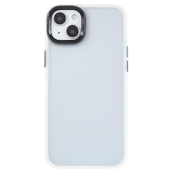 Til Iphone 15 Plus Stødsikker Tpu+akryl Telefon Cover Hud-berørings Bagside Translucent