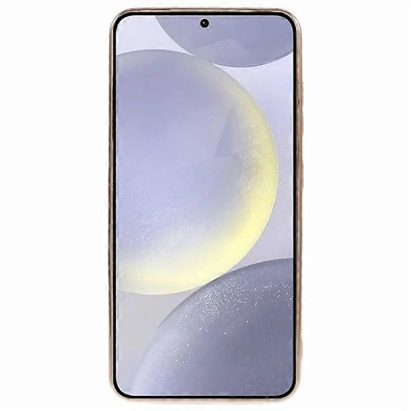 Til Samsung Galaxy S24+ Magnetisk Etui WANLONFENG Fuld Beskyttelse Elektropletteret TPU Cover med Temper Multicolor Gold