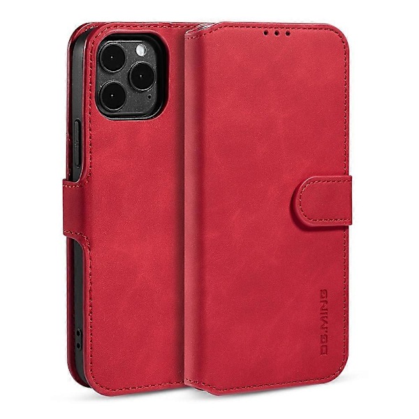 Retro Læder Telefoncover med Pung Stand Design og Praktisk Rem til iPhone 13 Multicolor Style B