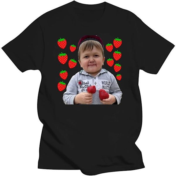 Hasbulla Magomedov Print T-shirt Herr Dam Rysk Blogger T-shirt Street Hip Hop Harajuku Bekväma T-shirts Man Svart -vuxen, 3xl Black XXL