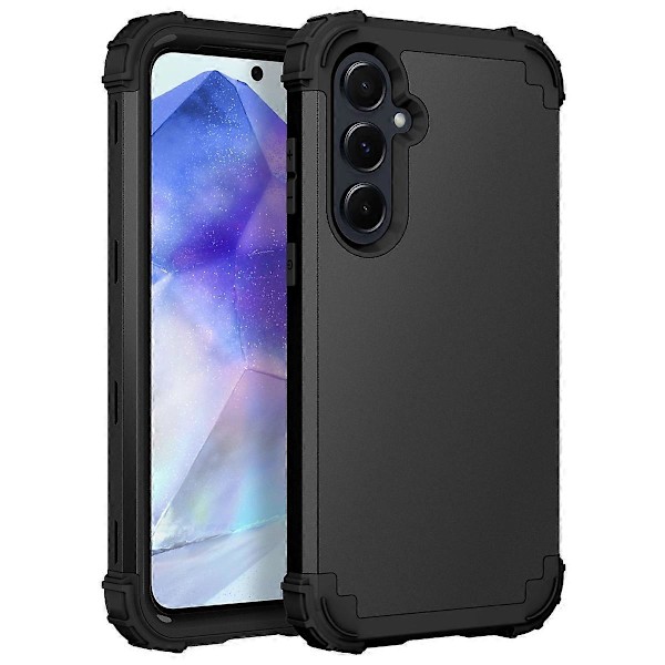 L-Style Skal för Samsung Galaxy A55 5G Anti-Scratch PC+TPU Telefonfodral Multicolor Style D