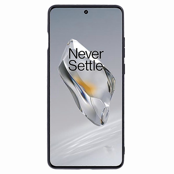 Til OnePlus 12 5G Telefon Cover Klæbende Kortlomme Farvematch med Støttefod - Grå Multicolor Blue