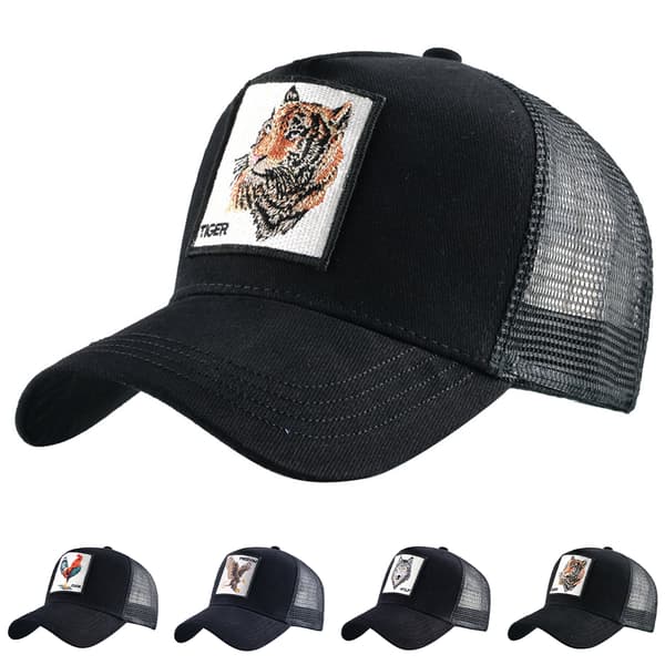 Vuxna Mesh Cap Sommar Baseball Cap Trucker Cap Djurhatt eagle