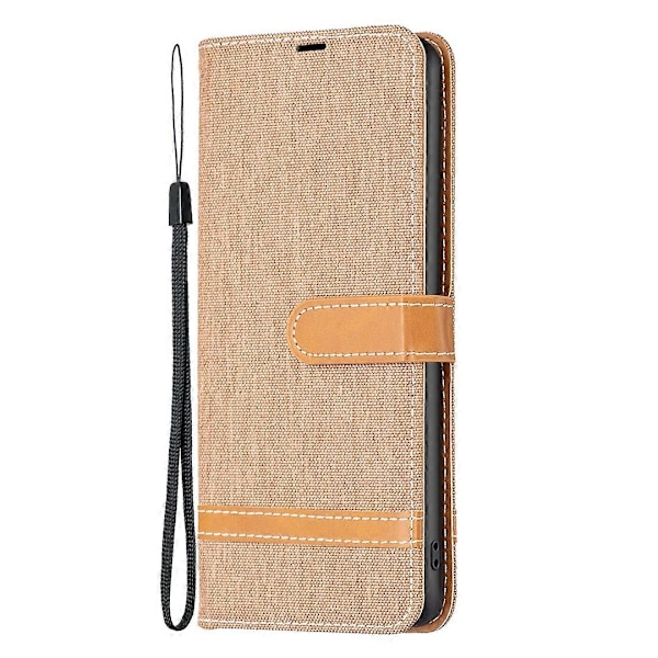Skal till Samsung Galaxy A15 4G Jeans Tyg Splicing PU Läder Telefonfodral Multicolor Style H