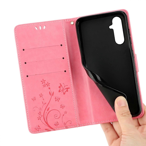 PU-læder telefonpungcover med rem til Samsung Galaxy A56 5G Multicolor Style J