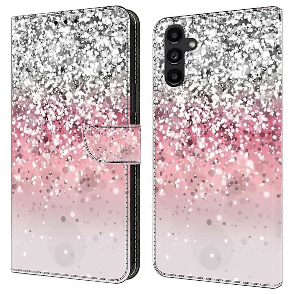 Til Samsung Galaxy A14 5G/A14 4G Etui Anti-Drop Wallet Telefon Etui med Støttefod Multicolor Style B