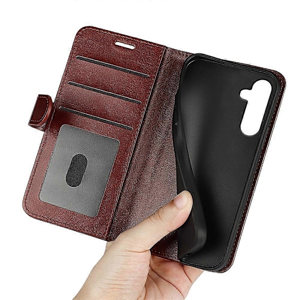 Til Samsung Galaxy A24 4G (162,1 x 77,6 x 8,3 mm) PU Læder Wallet Flip Cover Stand Telefon Cover Multicolor Style D
