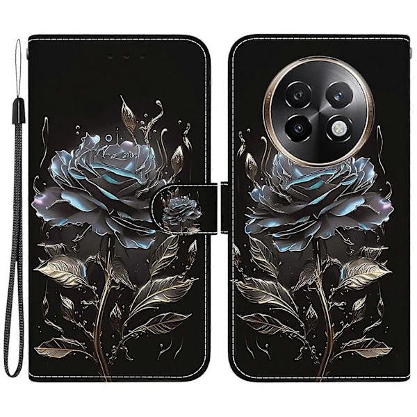 Plånboksfodral för Realme 13+ 5G Anti-Drop Läder Flip Cover Mönstertryck Multicolor Style F