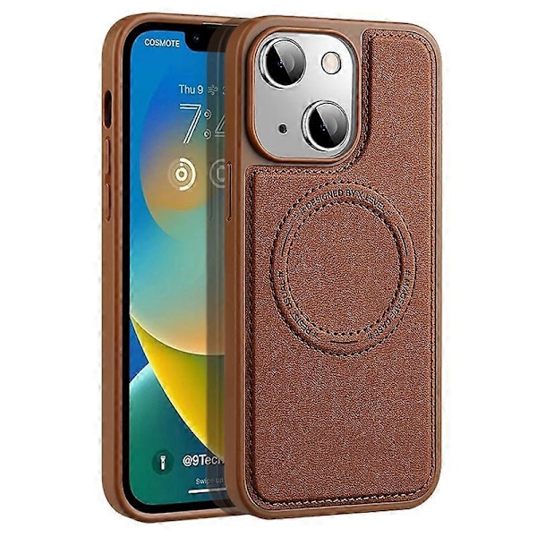 X-LEVEL Magneettikotelo iPhone 15 Plus -puhelimelle, PU-nahkapäällysteinen TPU+PC-pudotussuoja Multicolor Style A