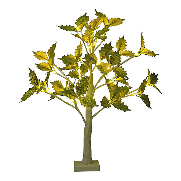 Simulerings LED Bordlampe Gave Ahorn Træ Batteridrevet Sengelampe Ornament