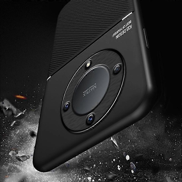 Linjoilla koristeltu ohut suojakotelo Honor X9a 5G -puhelimelle, PU-nahkaa ja TPU-suoja Multicolor Style A