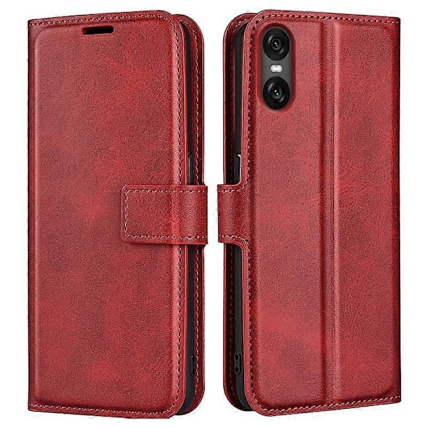 Plånboksfodral för Sony Xperia 10 VI, kalvtextur läder telefonfodral Multicolor Style B