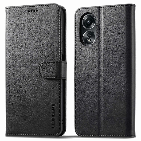 LC.IMEEKE Telefonskal för Oppo A78 4G Fodral PU Läder Ställ Plånboksfodral Multicolor Style A