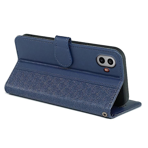 För Nothing CMF Phone 1 Plånboksfodral Mönsterpräglat Läder Flipfodral - Grön Multicolor Blue