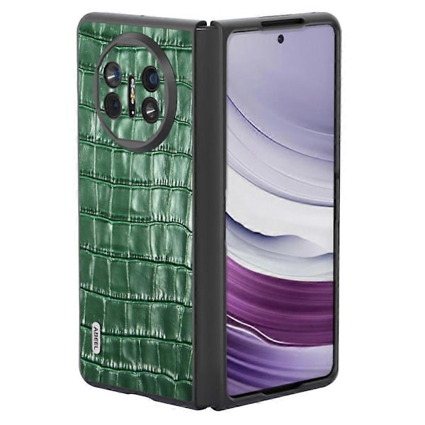 Skyddsfodral för Huawei Mate X5 Äkta Läder+PC Krokodiltextur Multicolor Style B