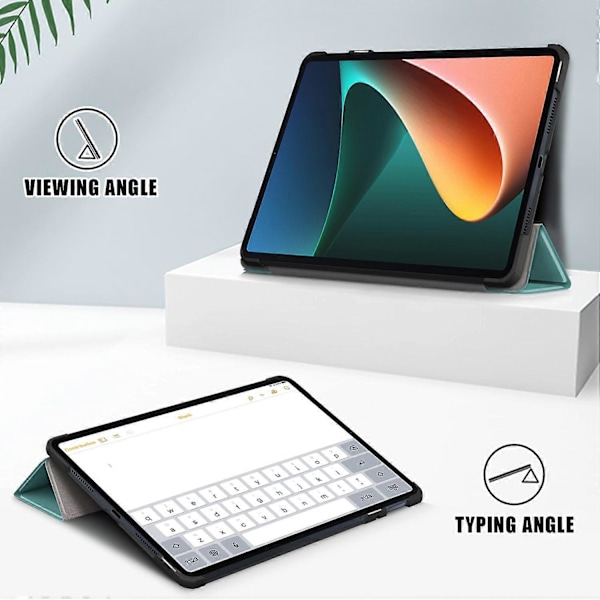 Til Xiaomi Pad 6 Tri-fold Stand Tablet Cover Magnetisk Smart PU Læder Folio Cover Multicolor Style F