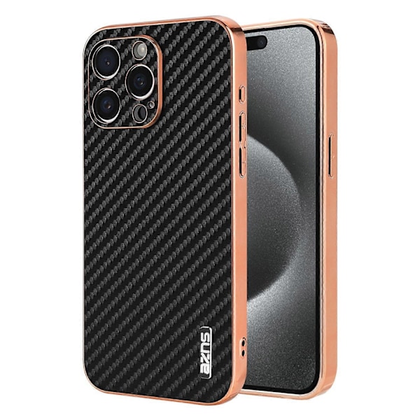 AZNS iPhone 14 Pro Max -kotelo, galvanointi, hiilikuitukuvio, PU+TPU-puhelinkuori Multicolor Style D