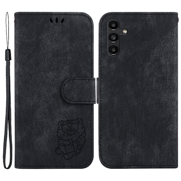 För Samsung Galaxy A13 5g Imprinted Pu-läderfodral Cover Phone case Black