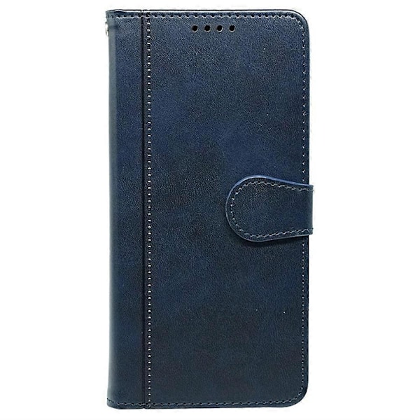 Nothing Phone (3a) Pro -kotelo, vasikannahkajäljitelmä, nahkainen jalustallinen kirjatyylinen puhelinkotelo Multicolor Blue