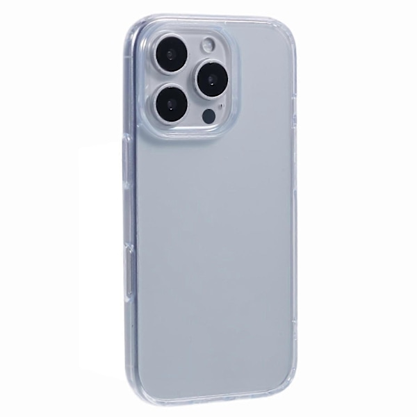 KIGC Genomskinligt Skal för iPhone 15 Pro TPU+PC Skyddande Stöttåligt Telefonskal