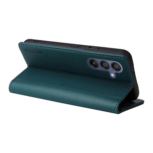 YIKATU YK-001 Fodral för Samsung Galaxy A26 5G/A16 4G Ställ Läder Telefonskal Stark Stängning Multicolor Green
