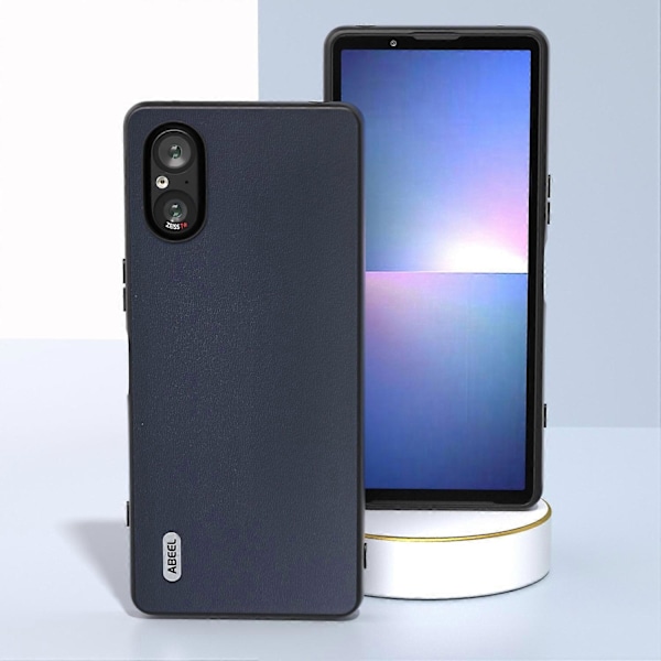 Sony Xperia 5 V puhelinkotelo, sileäpintainen aitoa lehmännahkaa oleva takakuori Multicolor Style C
