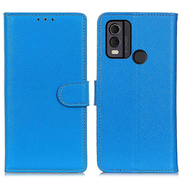 För Nokia C22 Litchi Textur Läder Plånbok Telefonfodral Flip Ställ Stöttåligt Skydd Multicolor Style D