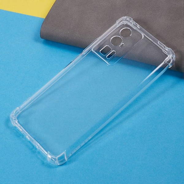 För Xiaomi Poco F5 Pro 5G/Redmi K60 5G/K60 Pro 5G Transparent Mobilskal Förstärkta Hörn TPU-skydd