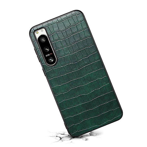 Til Sony Xperia 5 IV 5G Cover Krokodille Tekstur Læder Anti-Ridse Bagcover Multicolor Style C